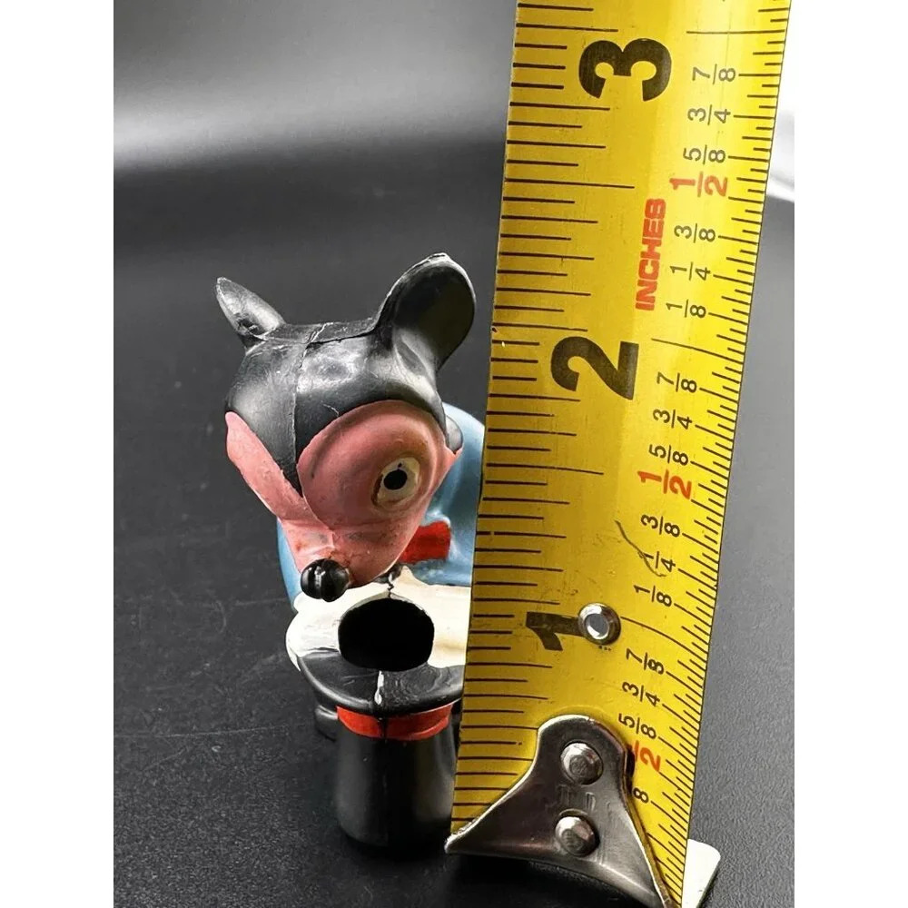Vtg 1950 Walt Disney Production Marx Toy Mickey Mouse Bobble Head Antique Nodder